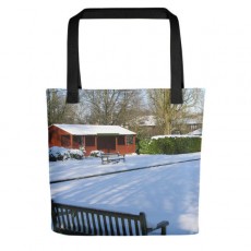 Tote Bag with Bowling Green in Winter